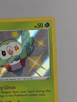 Rowlet Shining Fates SV001/SV122 Shiny Vault Holo Rare Pokemon TCG LP-NM - Image 3