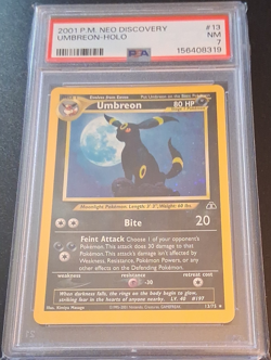Pokemon Neo Discovery Umbreon Holo Rare 13/75 PSA 7 2001 The Pokemon Company - Image 1