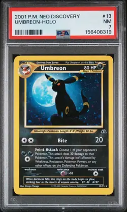 Pokemon Neo Discovery Umbreon Holo Rare 13/75 PSA 7 2001 The Pokemon Company - Image 3