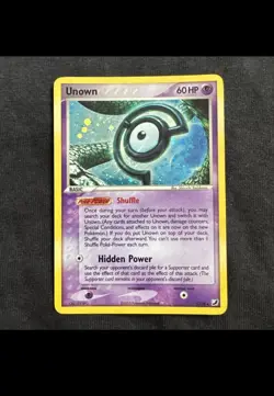 Pokemon TCG - Unown (C) C/28 & BLASTOISE M 30/146 TWO CARDS! - Image 1