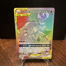 Pokemon Solgaleo & Lunala GX Secret Rare Cosmic Eclipse 254/236 TAG TEAM Mint - Image 1