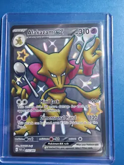 Pokemon TCG Alakazam EX 215/091 Shiny Ultra Rare Paldean Fates - Image 1