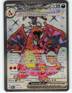 Charizard ex - 215/197 Obsidian Flames - Pokemon TCG - 2023 - Image 1