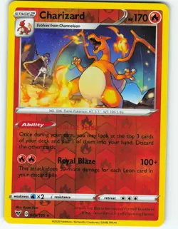 Charizard - Reverse Holo - 25/185 Vivid Voltage - Pokemon TCG - 2020 - Image 1