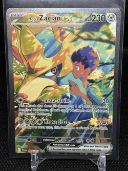 Pokemon Hop's Zacian ex 186/159 Journey Together Special Illustration Holo EN - Image 1