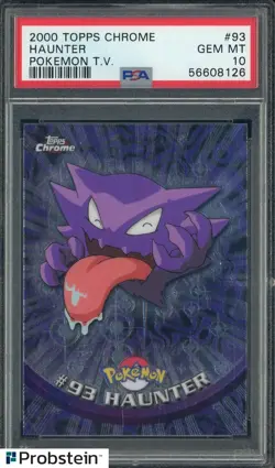 2000 Topps Chrome Pokemon T.V. #93 Haunter PSA 10 GEM MINT - Image 1