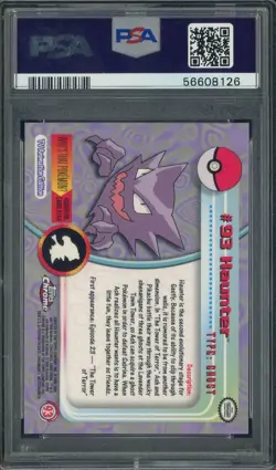 2000 Topps Chrome Pokemon T.V. #93 Haunter PSA 10 GEM MINT - Image 2