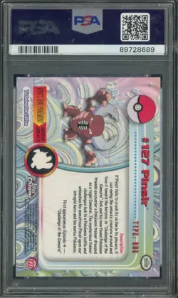 2000 Topps Chrome Pokemon TV #127 Pinsir PSA 10 GEM MINT - Image 2