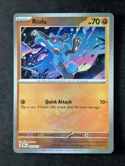 2025 Pokemon RIOLU #050/131 Prismatic Evolutions Master Ball Reverse Holo - Image 1