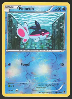 Finneon 18/119 Reverse Holo Pokemon TCG XY - Phantom Forces LP - Image 1