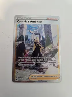 Pokemon TCG Cynthia's Ambition GG60/GG70 Full Art Card Crown Zenith NM 2023 - Image 1