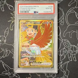 Pokemon TCG Ethan's Ho-Oh ex 239/182 Destined Rivals Hyper Rare PSA 10 EN - Image 1