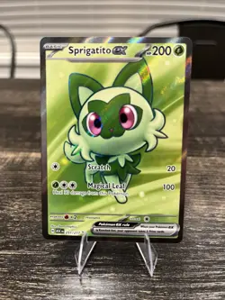 Pokemon TCG Sprigatito EX Ultra Rare Full Art Holo 251/217 Scarlet & Violet - Image 1