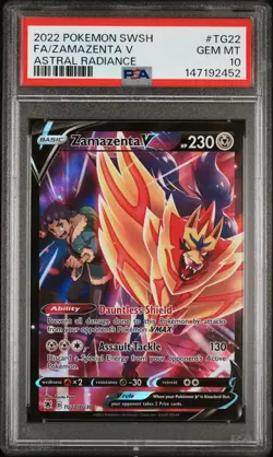 Zamazenta V TG22 2022 Pokemon Sword & Shield Astral Radiance PSA 10 - Image 1