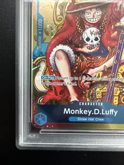 2024 One Piece EN Convention Exclusive Foil #043 Monkey D Luffy PSA 10 GEM MINT - Image 4