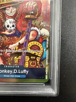 2024 One Piece EN Convention Exclusive Foil #043 Monkey D Luffy PSA 10 GEM MINT - Image 5