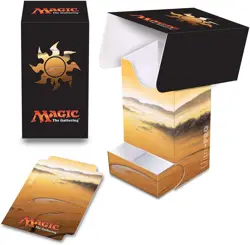 Ultra PRO Magic the Gathering Mana 5 Plains Full-View Deck Box w/ Dice Tray MTG - Image 1