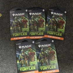 Magic The Gathering, Play Booster Sleeved Packs - TMNT - Lot of 5 - Image 2