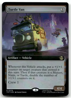 Turtle Van (Extended Art) #278 (Foil) NM Teenage Mutant Ninja Turtles Magic MTG - Image 1
