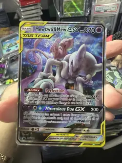 Pokemon Mewtwo & Mew GX SM191 Black Star Promo - Image 1