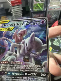 Pokemon Mewtwo & Mew GX SM191 Black Star Promo - Image 3