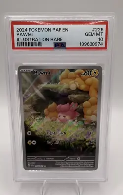2024 POKEMON PAF EN-PALDEAN FATES ILLUSTRATION RARE #226 PAWMI PSA 10 - Image 1
