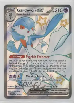 Shiny Ultra Rare - Gardevoir ex Pokemon Scarlet & Violet Paldean Fates PAF #217 - Image 1