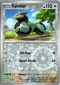 Pokemon Cyclizar 127/142 Stellar Crown Reverse Holo Common NM English TCG - Image 1