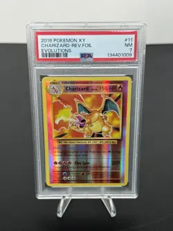 Charizard 11/108 Evolutions Reverse Holo PSA 7 Pokemon Card XY - Image 1