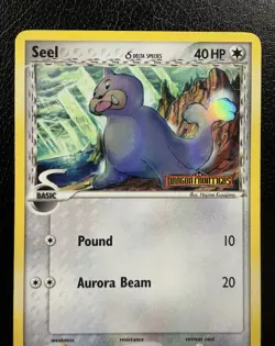 Seel (Delta Species) 62/101 Pokemon Dragon Frontiers Reverse Holo Stamped MP - Image 2