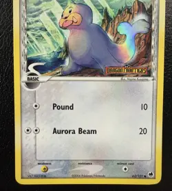 Seel (Delta Species) 62/101 Pokemon Dragon Frontiers Reverse Holo Stamped MP - Image 3