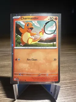 Charmander ASC 020/217 Cosmos Holo SWIRL Promo Ascended Hero’s Pokemon Card - Image 1