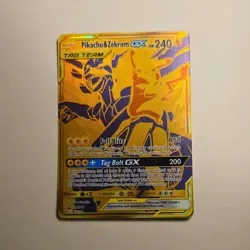 Pokemon Pikachu & Zekrom GX SM248 TAG TEAM Promo Holo 240 HP Sm Card - Image 2