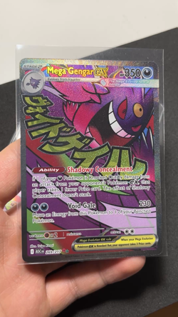 Pokemon Mega Gengar EX 269/217✨YELLOW INK ERROR✨Mega Attack Rare Ascended Heroes - Image 2