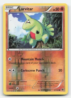 Larvitar 41/124 Common Fates Collide Pokemon Reverse Holo Near Mint - Image 1