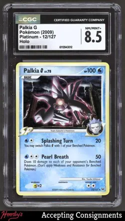 2009 Pokemon TCG Platinum #12 Palkia G HOLO R CGC 8.5 NM-MINT+ - Image 1