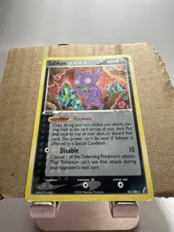 Pokemon Sableye Crystal Guardians 10/100 Holo Rare Card 2006 English - Image 2