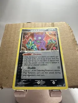 Pokemon Sableye Crystal Guardians 10/100 Holo Rare Card 2006 English - Image 3