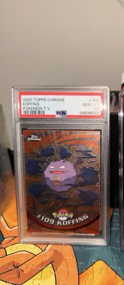 2000 Topps Chrome Pokemon T.v. #109 Koffing PSA 10 - Image 1
