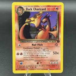 Pokemon Dark Charizard 21/82 Team Rocket 80 HP Rare Unlimited Regular - Image 1