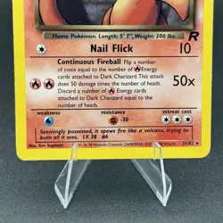 Pokemon Dark Charizard 21/82 Team Rocket 80 HP Rare Unlimited Regular - Image 3