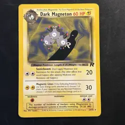 Pokemon Vintage Dark Magneton 28/82 Team Rocket Non-Holo Rare WotC 2000 - Image 1