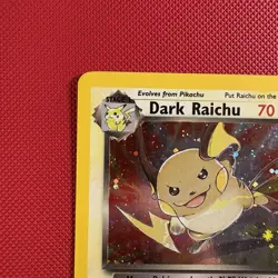 Pokemon Vintage Holo Secret-rare Dark Raichu 83/82 Team Rocket Wotc 2000 - Image 2