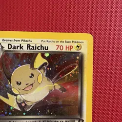 Pokemon Vintage Holo Secret-rare Dark Raichu 83/82 Team Rocket Wotc 2000 - Image 3