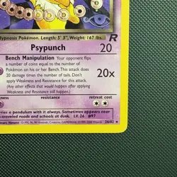 Pokemon Vintage Non-Holo Rare Dark Hypno 26/82 Team Rocket Wotc - Image 4