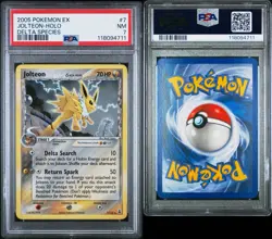 2005 POKEMON EX DELTA SPECIES JOLTEON #7/113 RARE HOLO FOIL PSA 7 P1 - Image 3