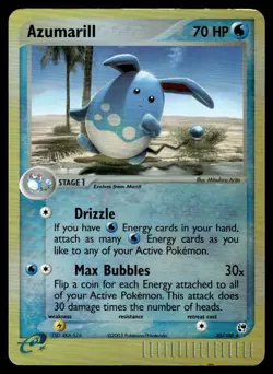 Azumarill #30 - Reverse HOLO - Pokemon Sandstorm - LP - Image 1
