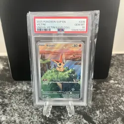 Pokemon TCG Victini Black Star Promo Card 208 PSA 10 Gem Mint - Image 1