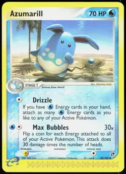 Sandstorm Azumarill 30/100 Uncommon Pokemon LP - Image 1
