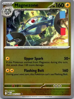 Magnezone 047/132 - Pokemon TCG: ME01: Mega Evolution Reverse Holo Uncommon NM - Image 1